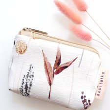 Mały portfelik card holder z plecionki Łączka