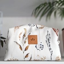 Płócienna kosmetyczka kuferek Łączka