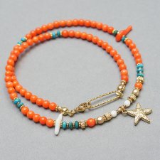 Sea collection - Koral orange /choker/ 28.05.25