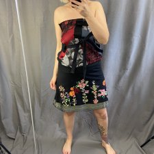 desigual haftowana spódnica