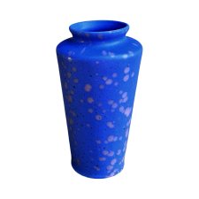 Niebieski, ceramiczny wazon MF Design, Niemcy lata 80.