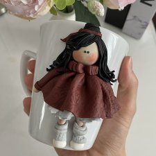 Kubek 3D z dekorem z gliny polimerowej GRETA