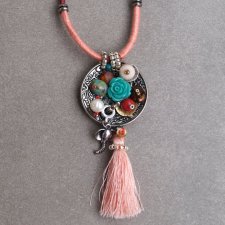 Delikatny naszyjnik z koralikami w stylu boho