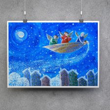 Śnieg nad miastem – Plakat