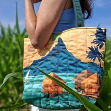 Pikowana duża torba shopper Bora-Bora