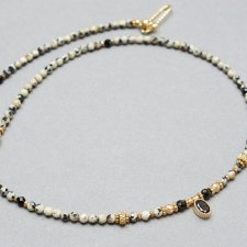 Jaspis dalmatyńczyk choker - Szlachetna kolekcja /29.05.25/