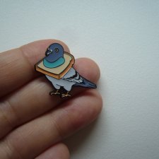PIN PRZYPINKA BROSZKA PTAK GOŁĄB
