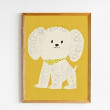 Plakat 30 x 40 cm Biały psiak