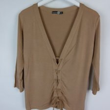 Boohoo wiązana bluzka cienka dzianinka 8 / 36