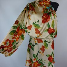 Sage + Paige satynowa sukienka mini z metką 14 / XL