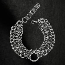 Bransoletka chainmaille ze stali chirurgicznej – ręcznie robiona