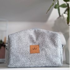 Średnia kosmetyczka 'frotte' Niebieska