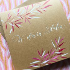 ślubna liście boho handmade