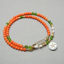 Sea collection - Koral orange vol 2 /choker/ 10.07.25