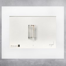 Obraz olejny na papierze - "Ślady" (01)