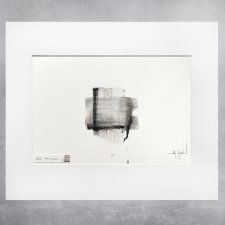 Obraz olejny na papierze - "Ślady" (03)