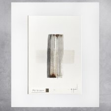 Obraz olejny na papierze - "Ślady" (04)