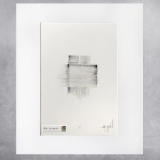 Obraz olejny na papierze - "Ślady" (05)