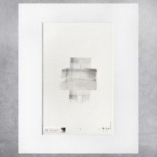 Obraz olejny na papierze - "Ślady" (07)