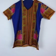 egzotyczna bluzka Africa design bawełna / S