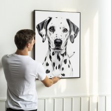 Plakat Dalmatyńczyk - format 40x50 cm  grafika ilustracja