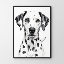 Plakat Dalmatyńczyk - format A4 grafika ilustracja