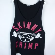 Skinny Chimp top koszulka na siłownię bawełna / XL