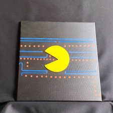 Obraz 3D relief ręcznie robiony - PAC-MAN labirynt