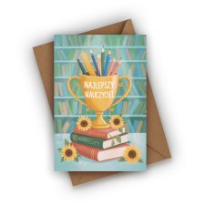 KARTKA NA DZIEŃ NAUCZYCIELA- PUCHAR DLA NAUCZYCIELA
