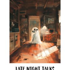 Ilustracja z duszkiem 40x50 cm – Late Night Talks (2-0674)