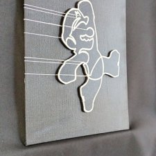 Obraz 3D relief ręcznie robiony - SUPER MARIO