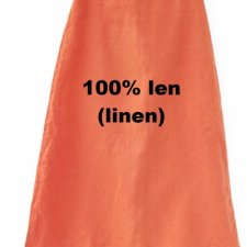 exclusive 100% linen midi skirt