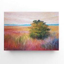 Drzewko  - praca wykonana pastelami