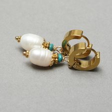 Pearls [white] perły vol. 23 - kolczyki