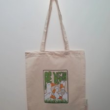BE VEGAN Torba Bawełniana Gęś