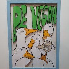 Obraz Grafika BE VEGAN Gęsi