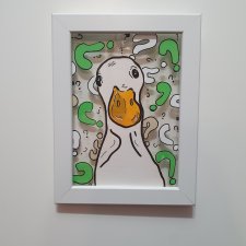 Grafika Obraz GĘŚ 16x21