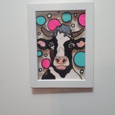 Grafika Obraz KROWA16x21