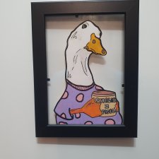Grafika Obraz KURA AVOKADO 16x21