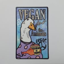 Magnes na lodówkę GĘŚ Vegan for Animals