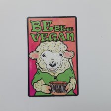 Magnes na lodówkę Owca Hummus be vegan