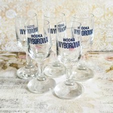 Zestaw 5 kieliszków ( Wódka Wyborowa )