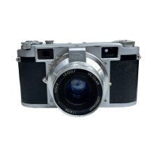Aparat Leidolf Lordomat C35 + Lordonar 50mm f/2.8 + oryginalne etui – Wetzlar, Niemcy, lata 50.