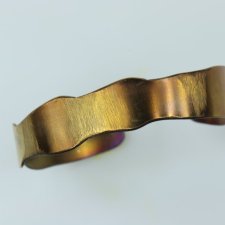 bransoletka tytanowa  "electric gold"