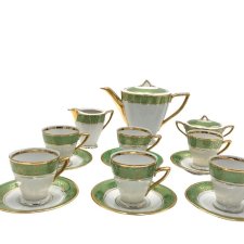 Porcelanowy serwis kawowy Karolina, Polska, lata 50/60.
