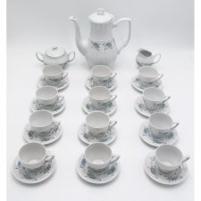 Porcelanowy serwis kawowy na 12 osób, Bogucice, Polska, lata 60.