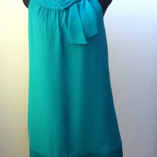 H&M -  SZMARAGDOWA Z KOKARDĄ