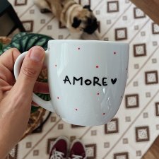 AMORE ręcznie malowany kubek 350ML