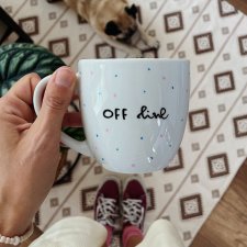 OFF LINE ręcznie malowany kubek 350ML