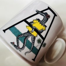 Antropologie mug Florence Balducci for Anthropologie ogromny DESIGNERSKI KUBEK PORCELANOWY